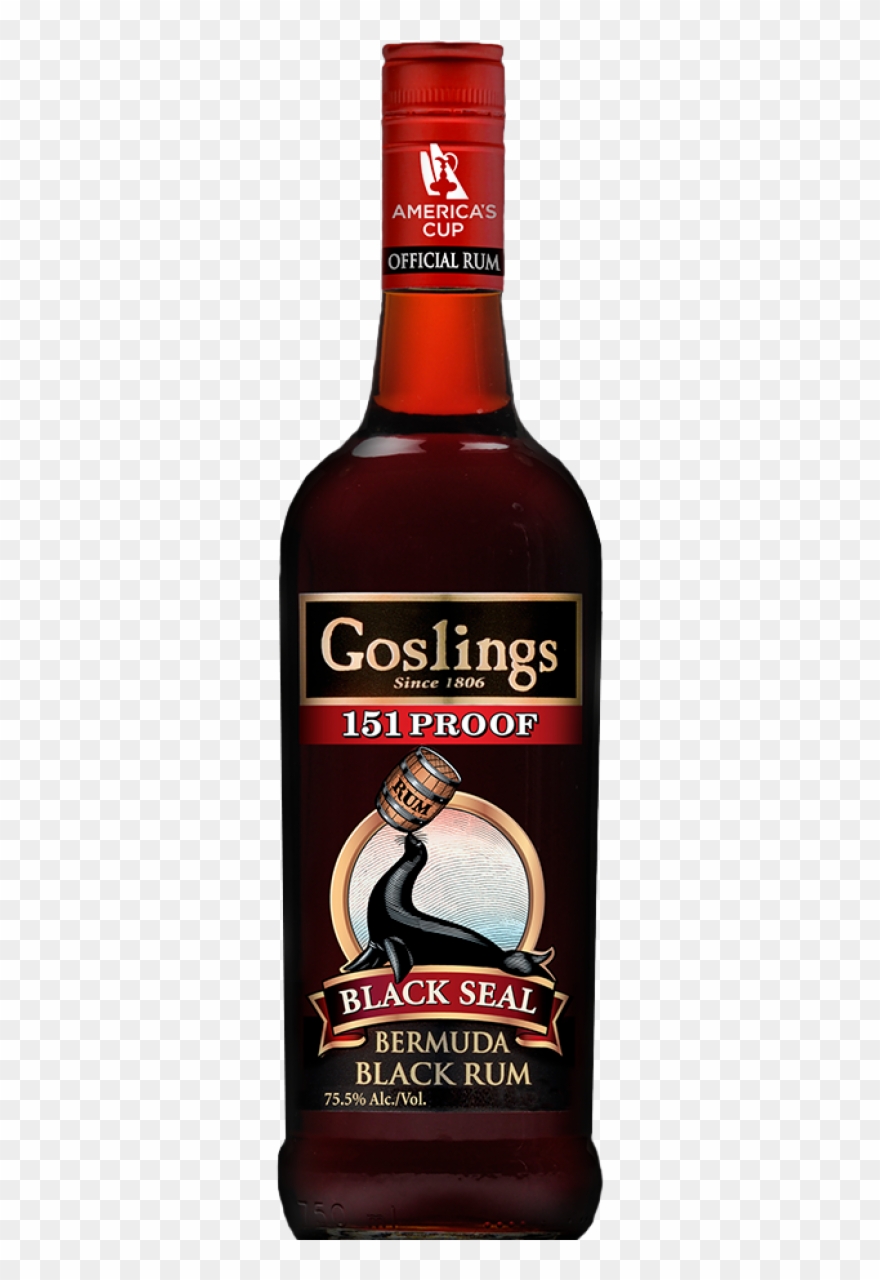 Goslings 151 Proof Black Seal Rum 75,5%, 0,7l - Gosling's Black Seal Rum Clipart