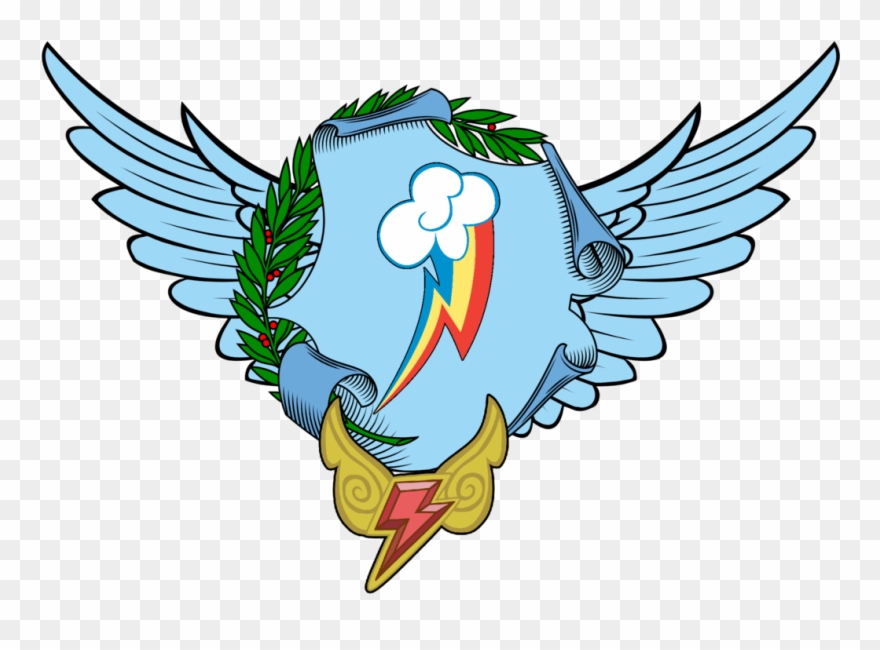 Rainbow Dash Twilight Sparkle Applejack Beak Bird Vertebrate - Rainbow Coat Of Arms Clipart