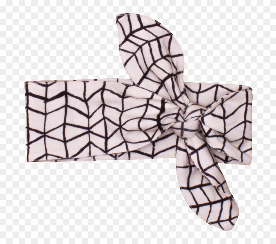 Noé & Zoë Headband Black Wave Grid - Paper Clipart