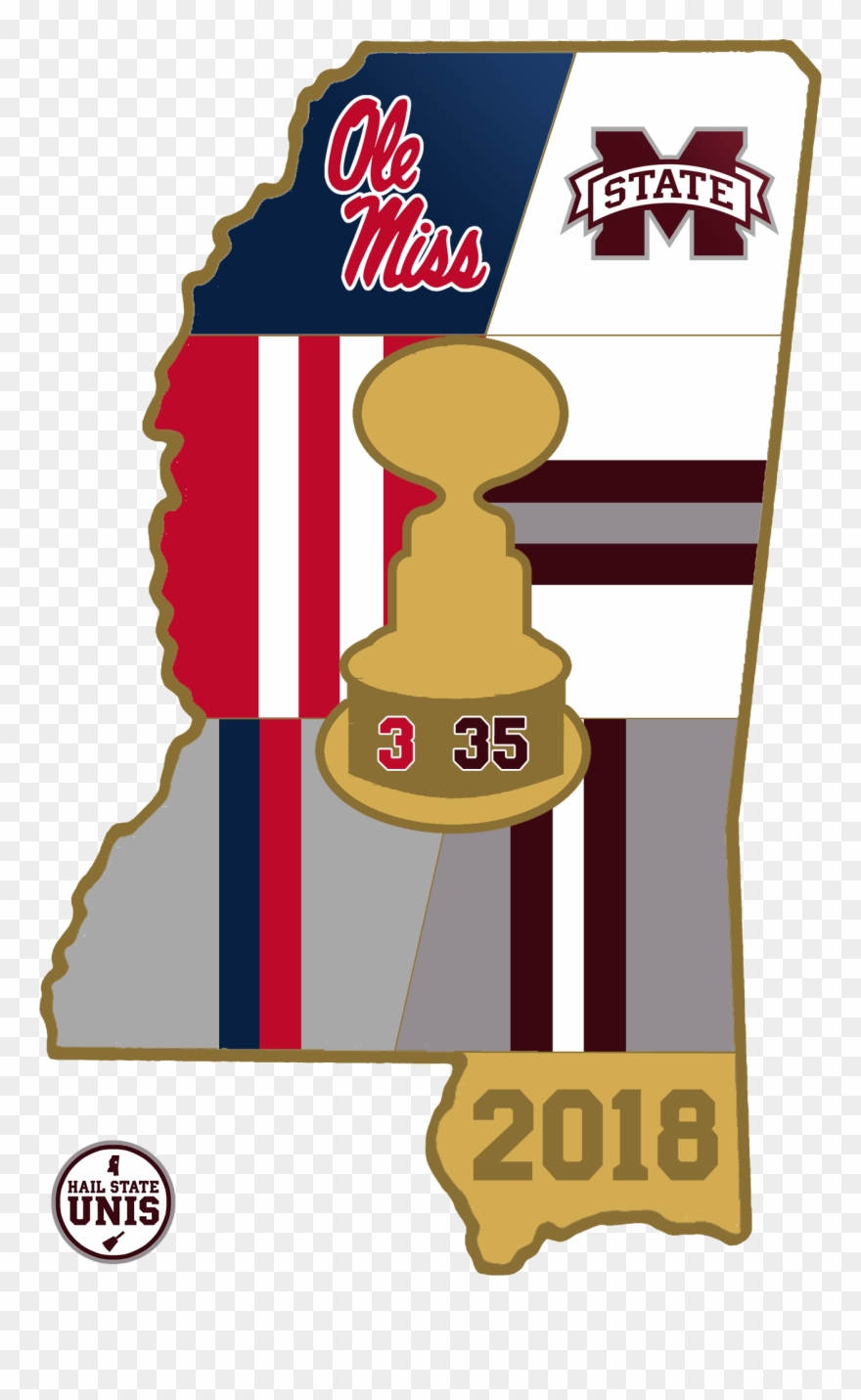 Egg Bowl Uniform History Hail State Unis Png Clipart - Mississippi State University Transparent Png