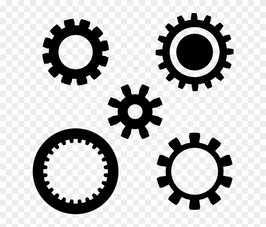Gears, Gear Set, Cog - Power And Energy Icons Clipart