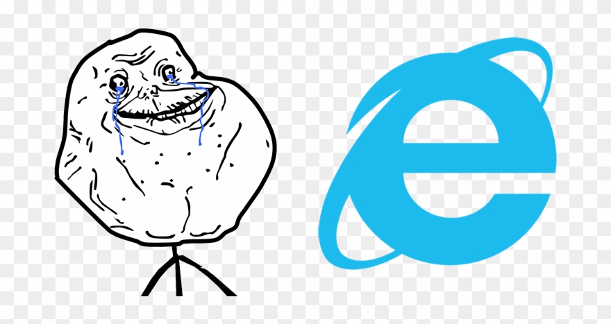 Forever Alone Ie - Forever Alone Guy Face Clipart