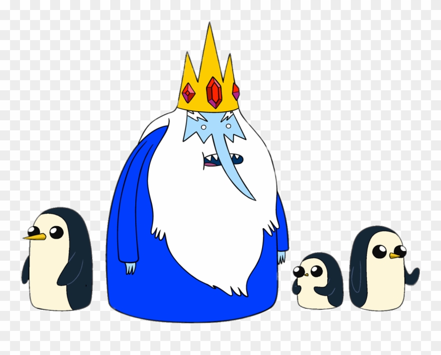 Adventure Time The Ice King And Penguins - Princess Bubblegum Ice King Clipart