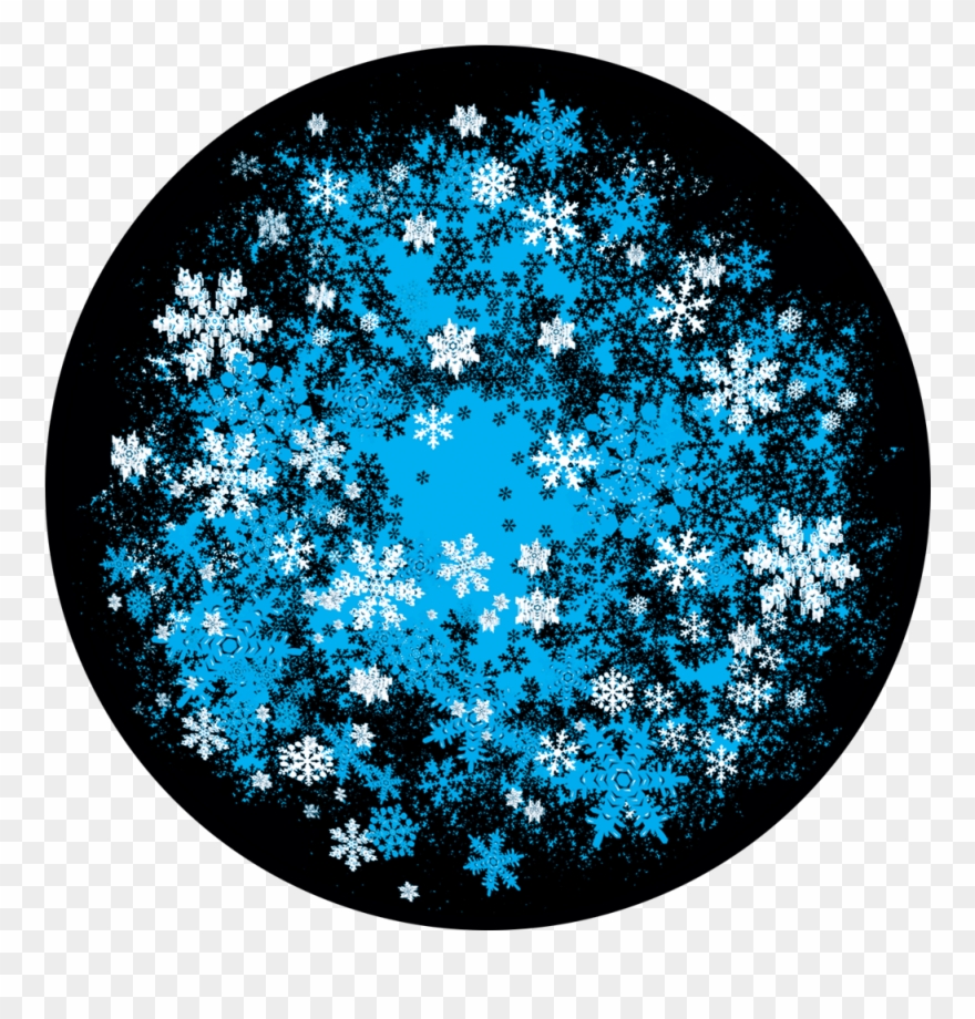 Apollo Design C2-1115 Snowfall Flurry Glass Pattern - Circle Clipart