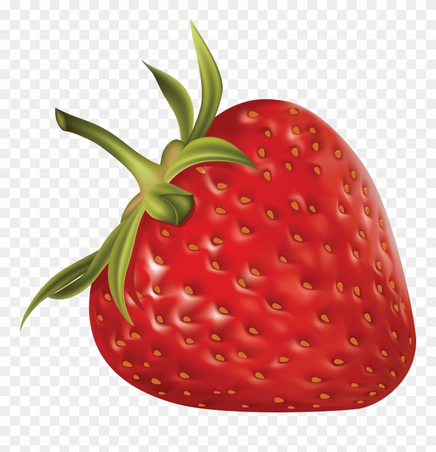 Strawberry Clip Art - One Strawberry Png Transparent Png