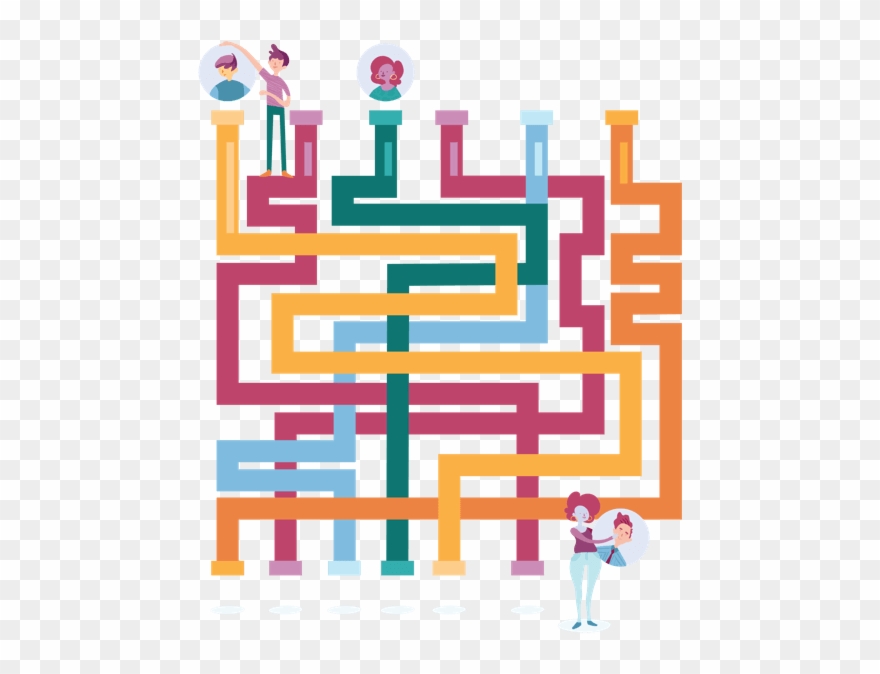 Colorful Hr Workflow Pipe Diagram - Graphic Design Clipart