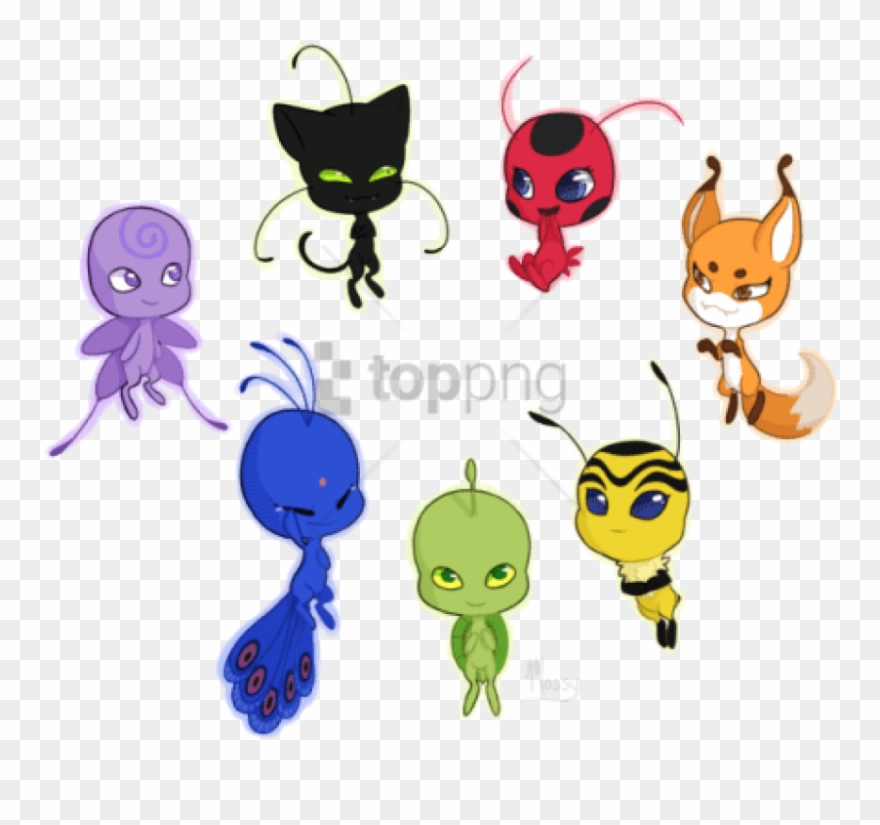 Free Png Download “almost Rainbow Colours Plagg Ruined - Miraculous Ladybug Kwami Plagg Clipart
