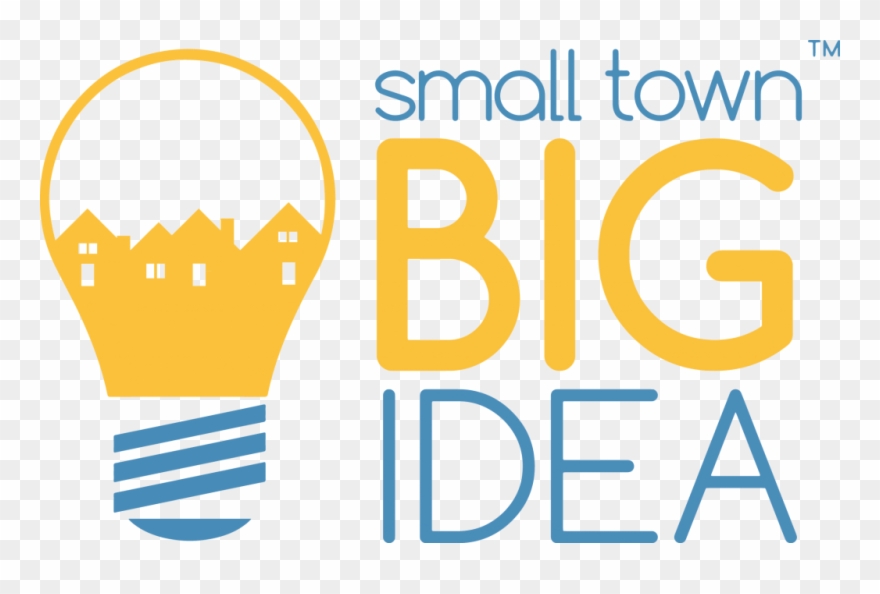 Smalltownbigidea Logo Transparency Knockout - Small Towns Big Ideas Clipart