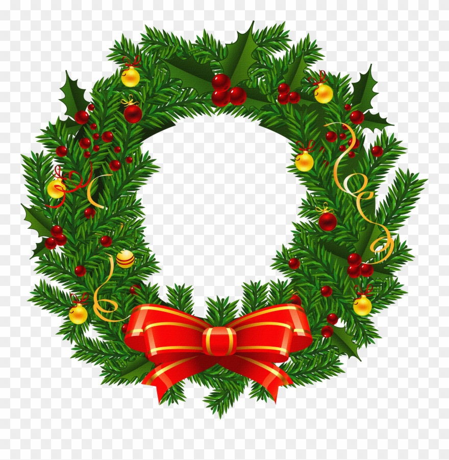 Clipart Of Artificial, Gg And Endless - Corona De Navidad Png Transparent Png