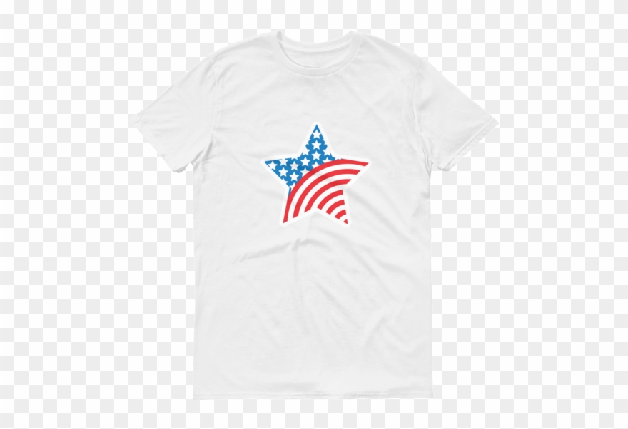 American Star Short Sleeve T-shirt - Active Shirt Clipart