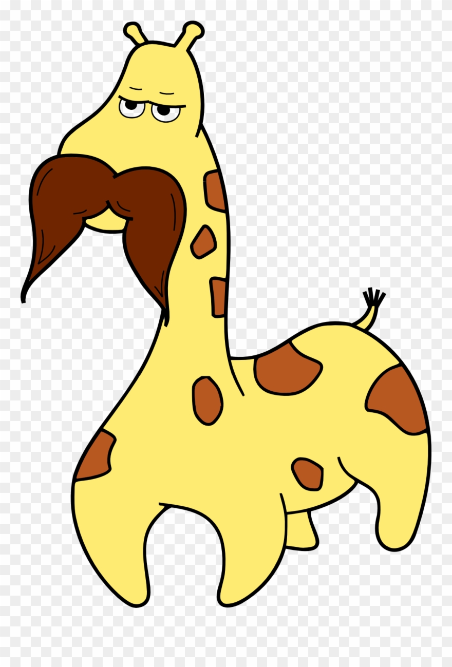 Idap A Manly Giraffe - Cartoon Clipart