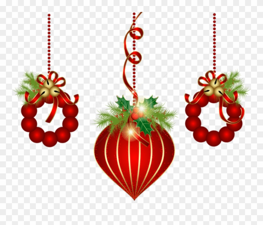 Free Png Transparent Red Christmas Ornaments Png - Transparent Background Christmas Clipart Png