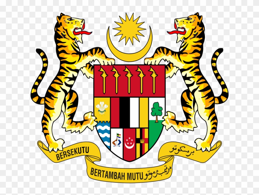 Jata Negara Malaysia Png - Coat Of Arms Of Malaysia Clipart