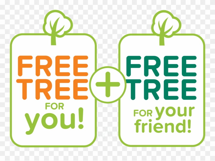 Claim Your First Tree Below - Sign Clipart