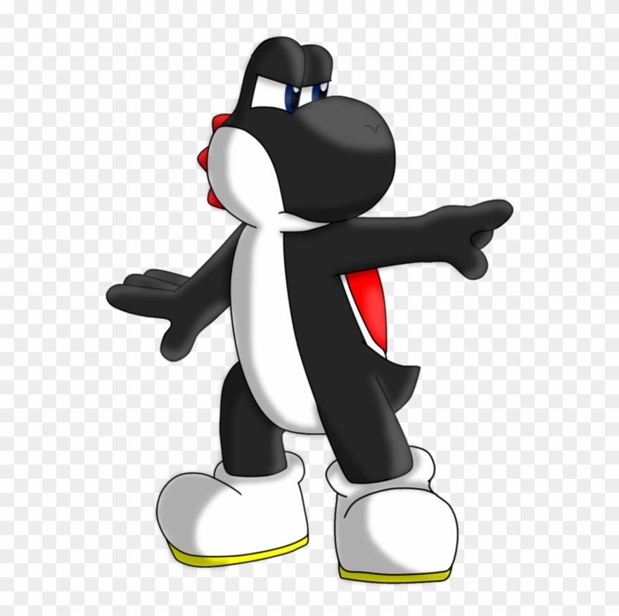 0 Replies 0 Retweets 0 Likes - Black Yoshi Clipart
