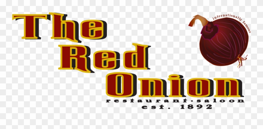 Red Onion Full Logo - Graphic Design Clipart