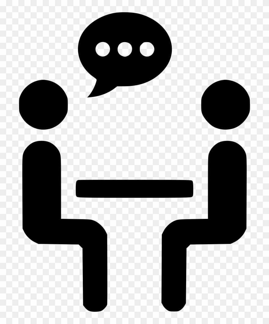 Two Person With Bubble Comments - Talking Icon Png Clipart