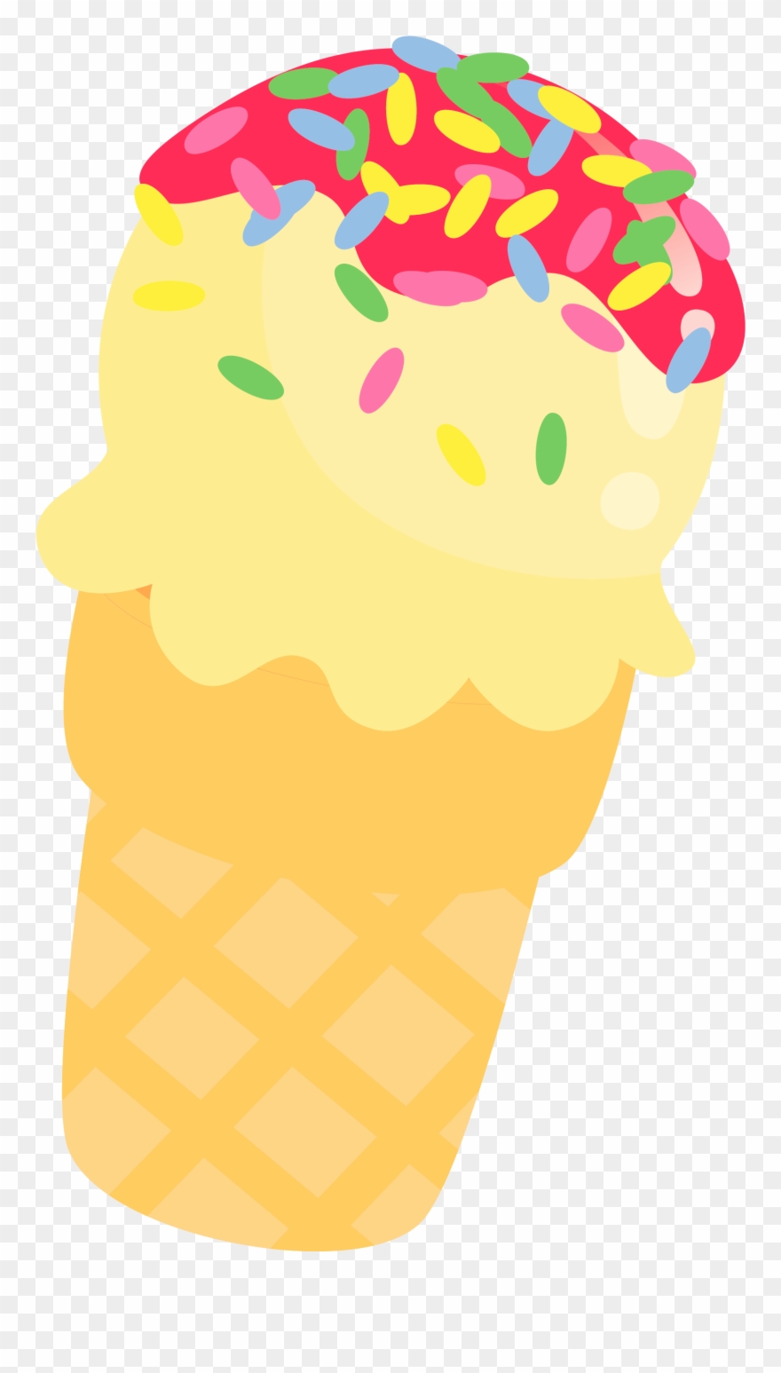 Ice Cream Clipart, Ice Cream Cone Clip Art, Cute Illustration - Png Download