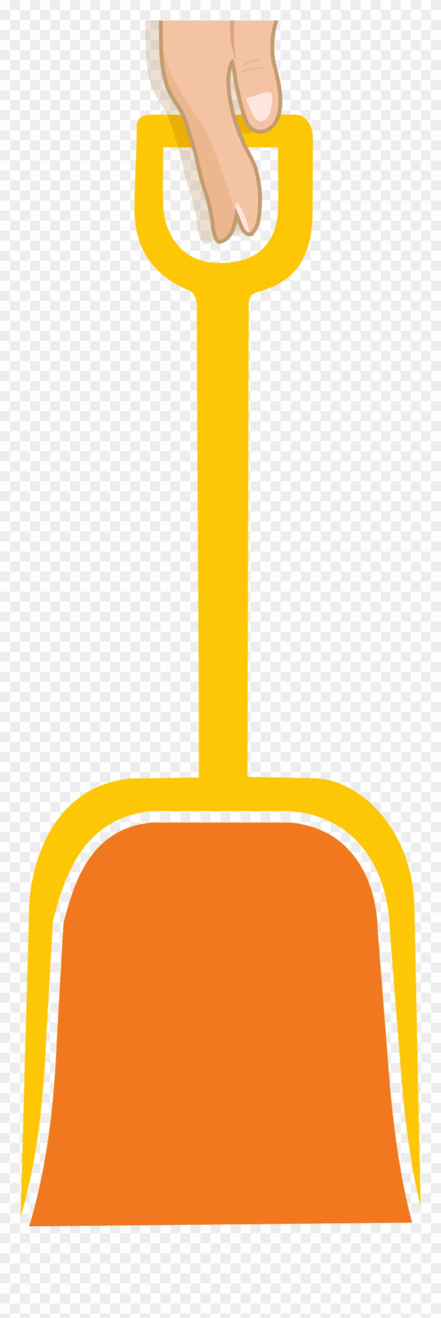 Square Clipart Shovel - Snow Shovel - Png Download