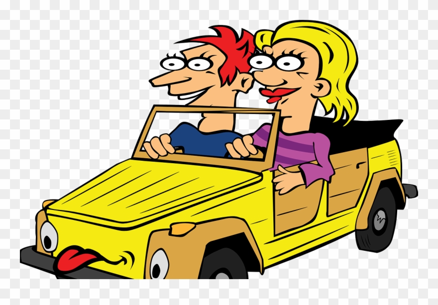 Driving Cartoon Clipart