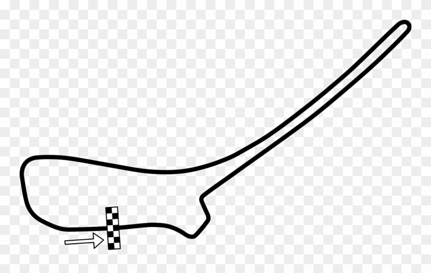 Symmons Plains Raceway - Line Art Clipart