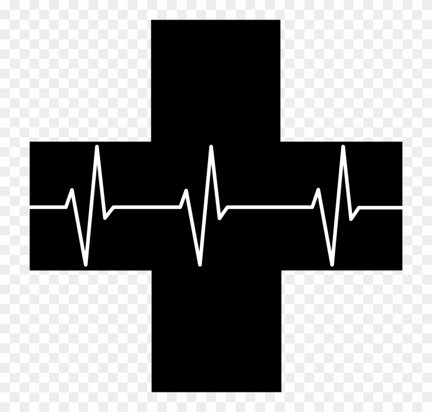 Medium Image - Red Cross Logo Black And White Clipart
