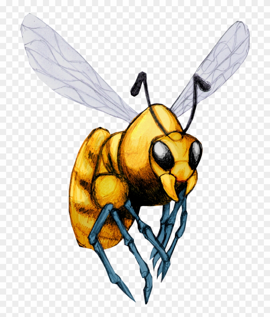 Drawn Bumblebee Killer Bee - Hornet Clipart