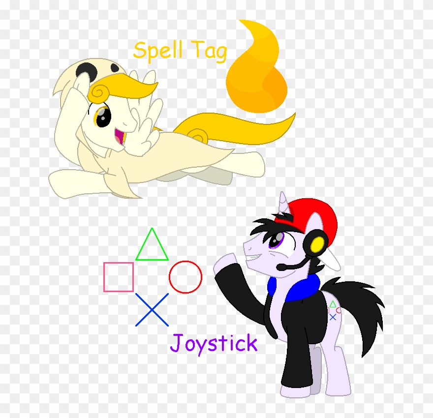 “i've Decided To Draw Gamer And Ghost As Ponies, And - Cartoon Clipart