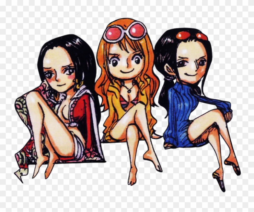 Chibi Hancock, Nami & Robin From A Board Game For Film - Nico Robin Clipart