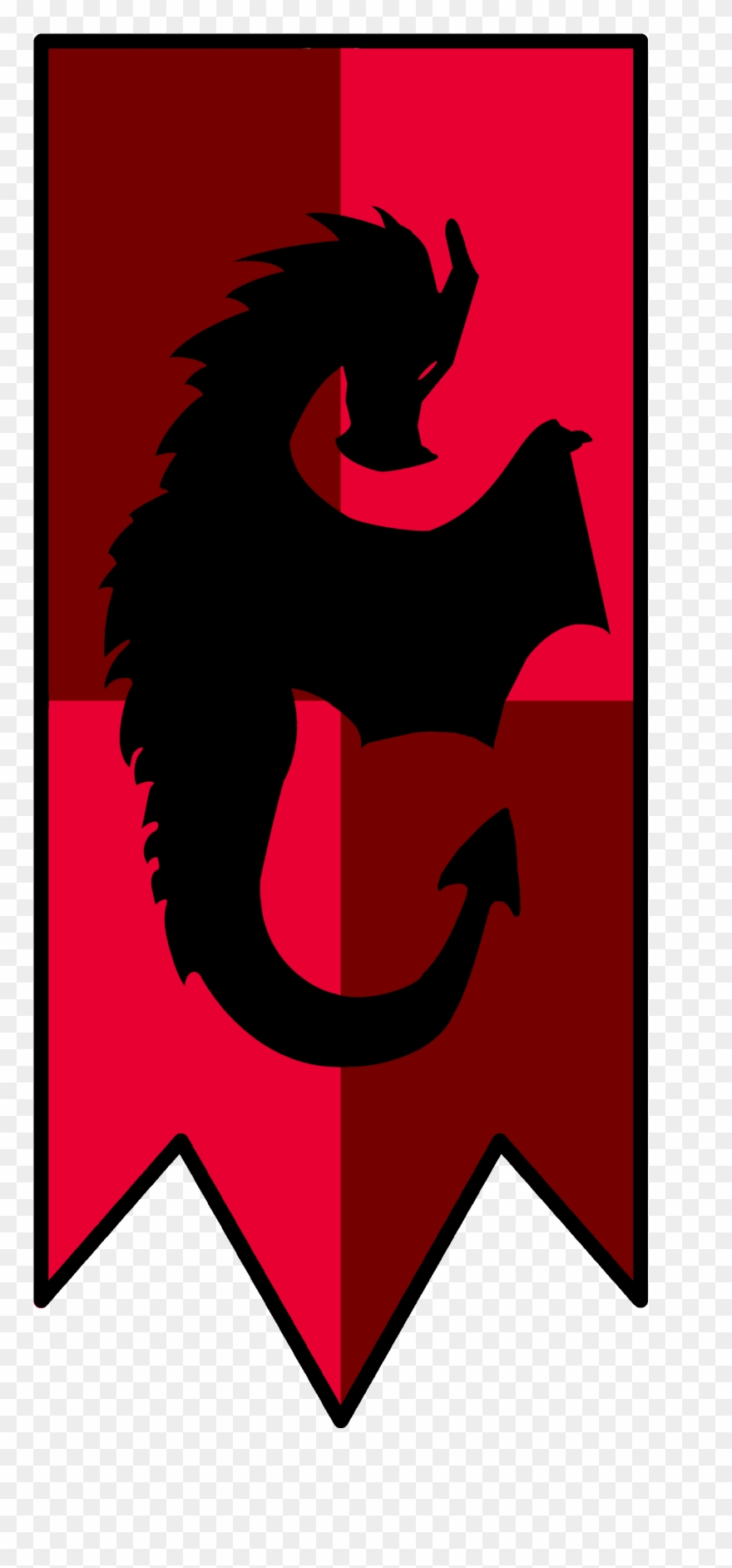 The Red Legion Banner - Emblem Clipart