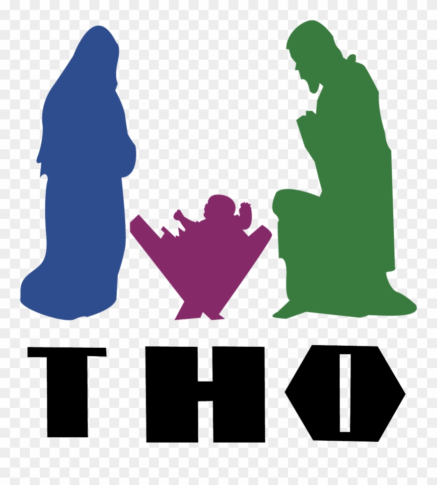 La Palabra"tho" Signifaca ”posadas” Enel Idioma De - Mary And Joseph Silhouette Clipart