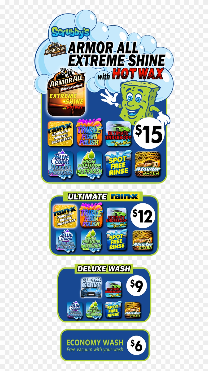 Express Wash Features - Armor All Clipart