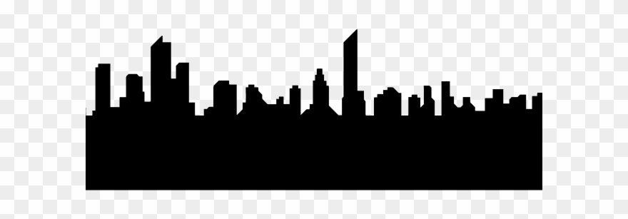 Pine Tree Clipart Skyline - City Skyline Silhouette Png Transparent Png