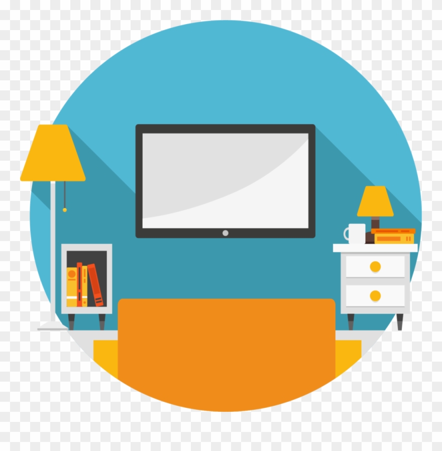 The Floating Tv Info Clipart