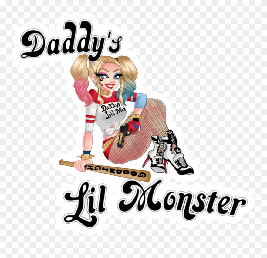 Harley Quinn Daddy S - Harley Quinn Daddy Little Monster Clipart