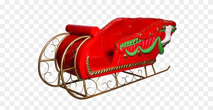 Santa Sleigh Png - Santa Sleigh Transparent Background Clipart