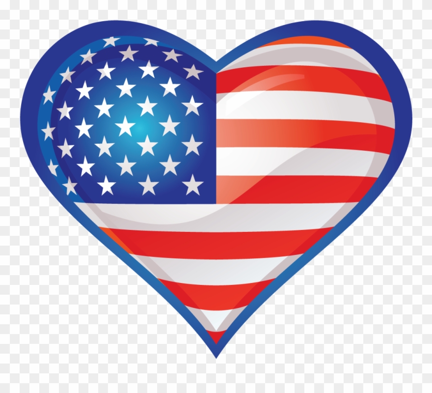 Thin Gold Line - Flag Of The United States Clipart