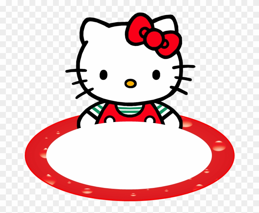 Hello Kitty Name Tags Printable - Pink Hello Kitty Face Clipart