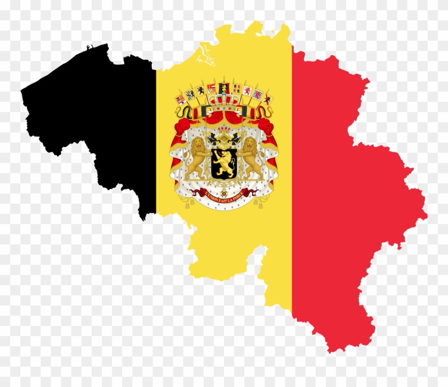 This Free Icons Png Design Of Belgium Map Flag With Clipart
