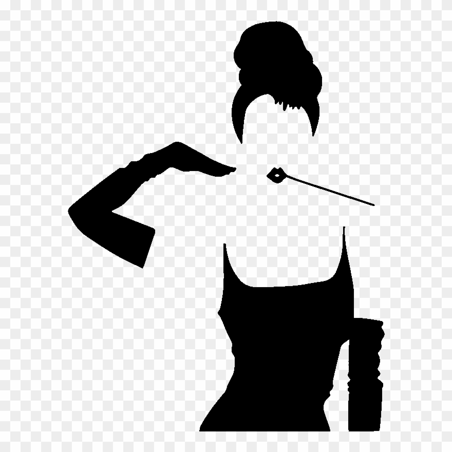 Sticker Silhouette Femme Elegante Ambiance Sticker - Silhouette Femme Png Clipart