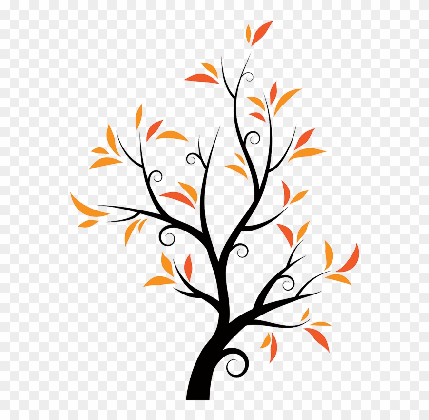 Cartoon Of Tree - Orange Tree Vector Clipart