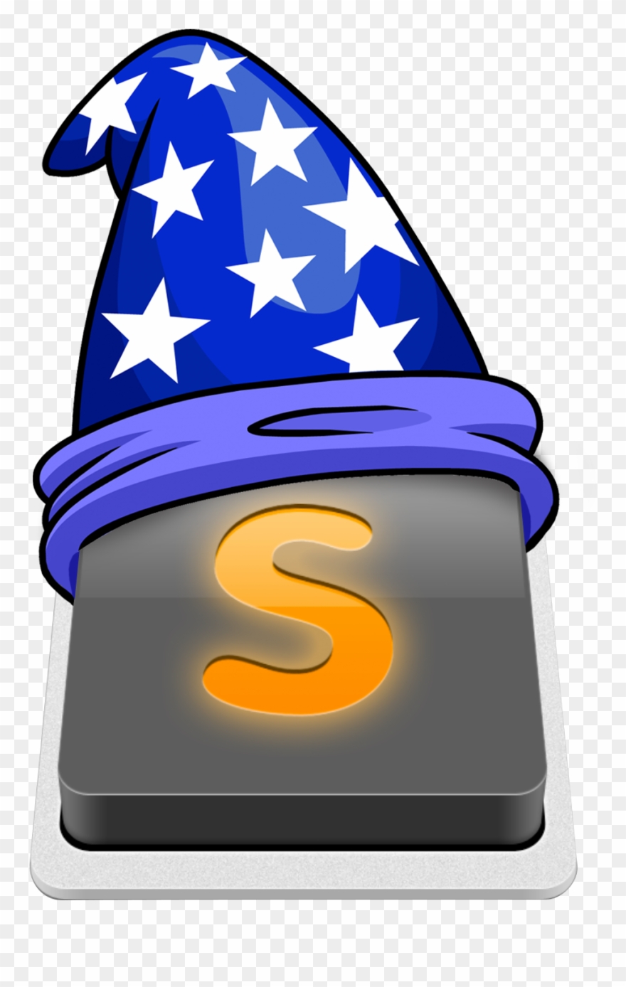 Sublime Text 3 Wizardry - Wizard Hat Png Clipart