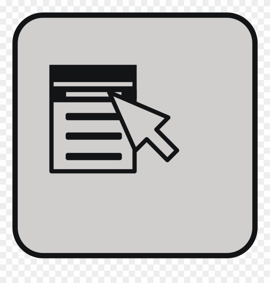 Open - Context Menu Icon Png Clipart