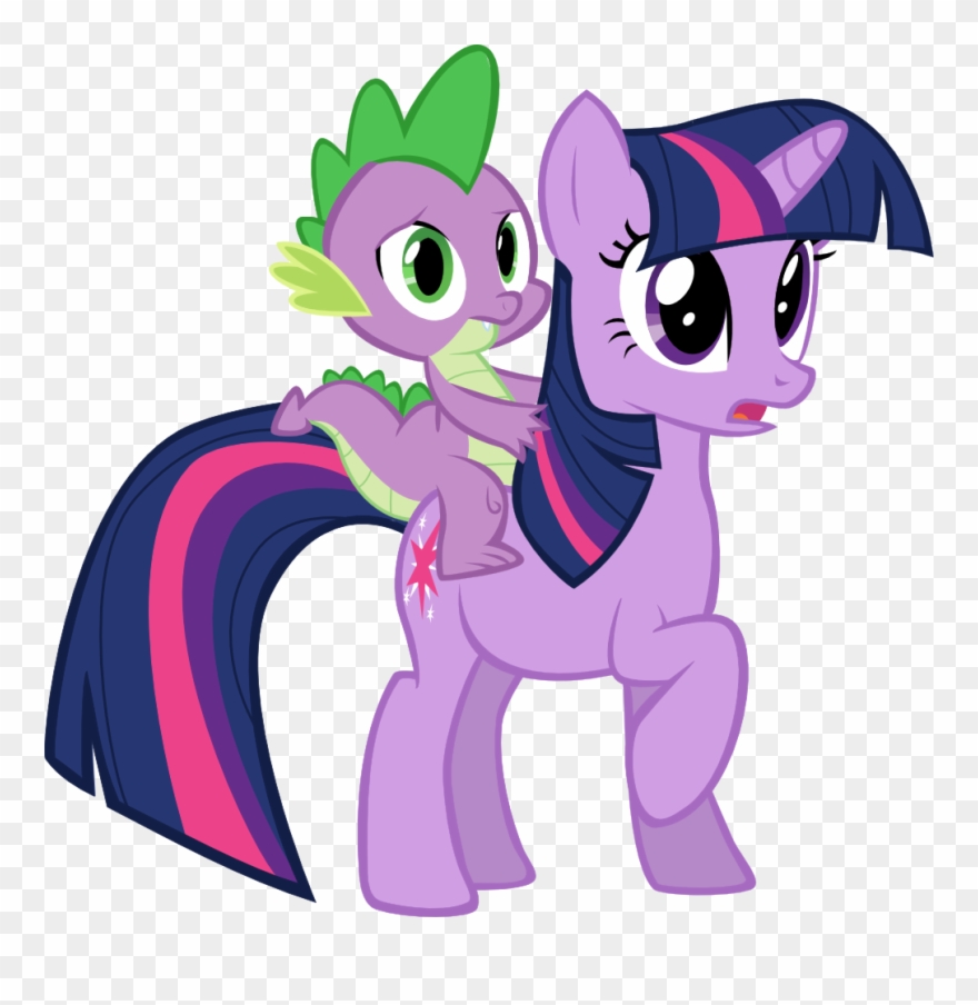 Twilight Vector Mlp Spike - My Little Pony Spike And Twilight Clipart