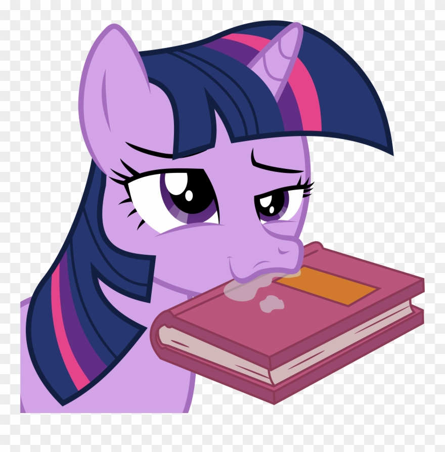 My Little Pony - Twilight Sparkle Eating Books Clipart