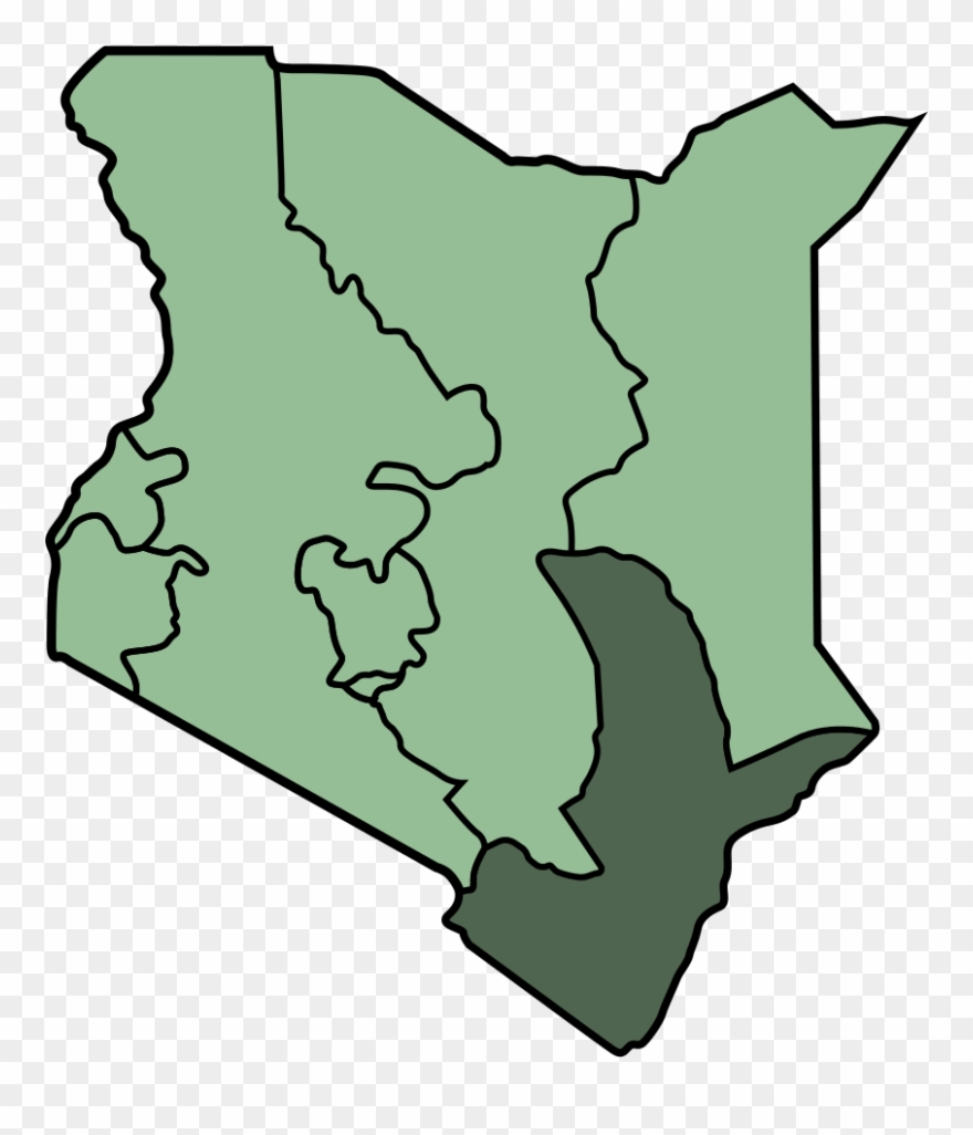 Kenya Provinces Coast - Map Of Kenya Provinces Clipart