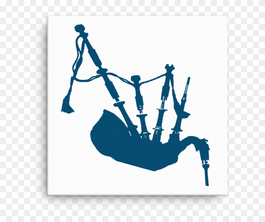 Blue Bagpipe Wall Canvas $42 - Synchronized Swimming Clipart