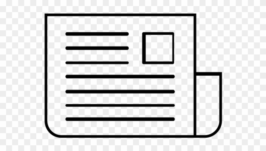 Subscribe Clipart Newspaper Article - Vector Folding Newspaper Icons Transparent Background - Png Download