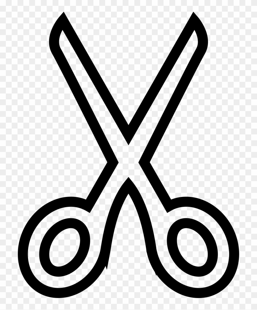 Png File - Scissors Template Clipart
