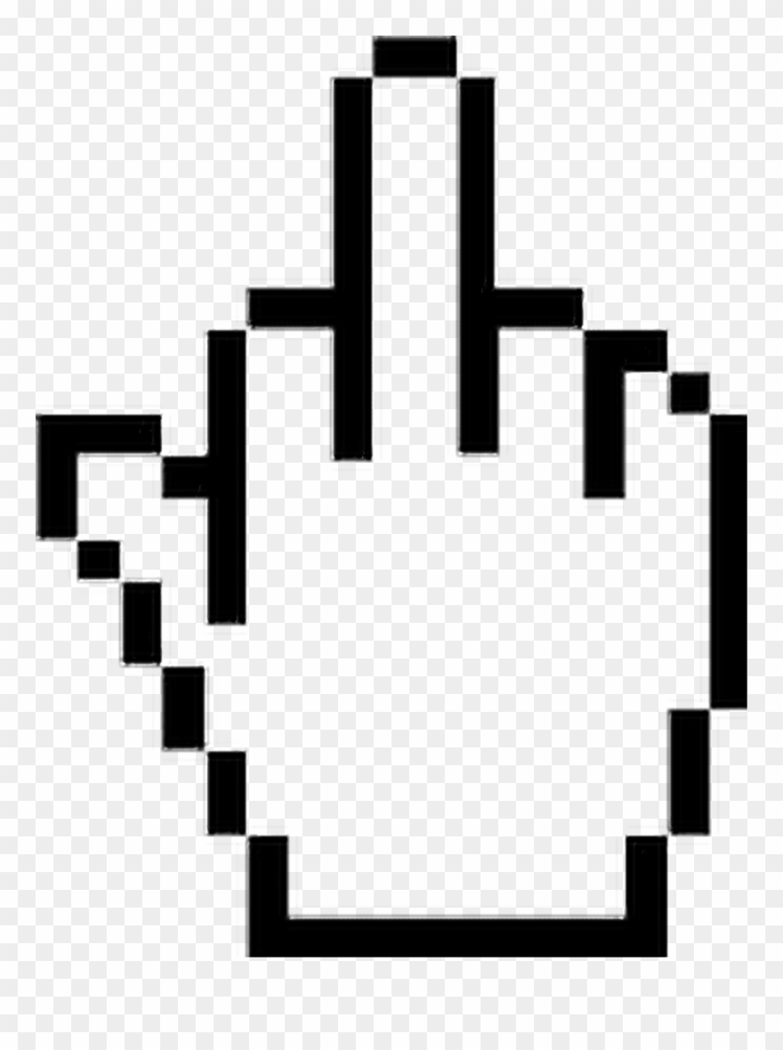 #click #fuck #blackandwhite #aesthetic #aesthetictumblr - Hand Cursor Clipart
